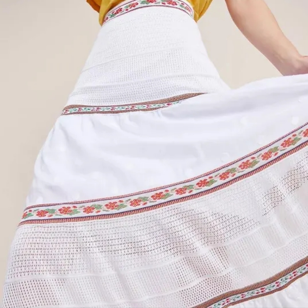 Anthropologie Cecilia Prado Tiered Maxi Skirt - Picture 3 of 5